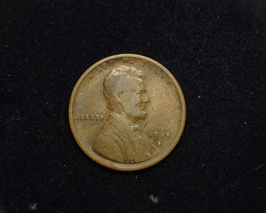 1915 S Lincoln Wheat Cent F - US Coin