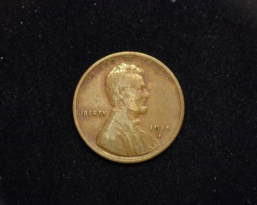 1915 S Lincoln Wheat Cent VG - US Coin