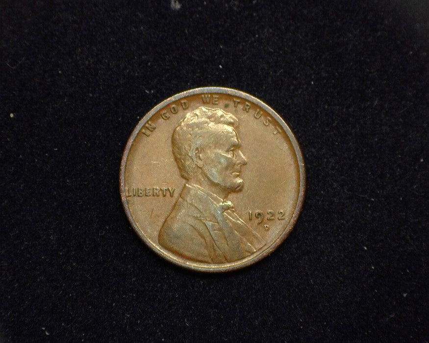 1922 D Lincoln Wheat Cent VF - US Coin