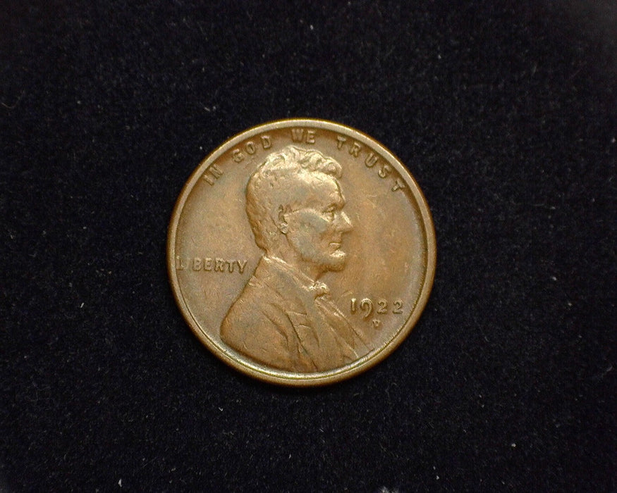 1922 D Lincoln Wheat Cent VF - US Coin