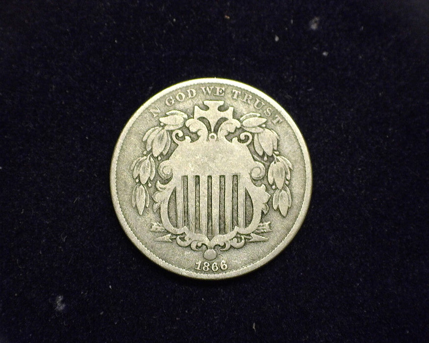 1866 Rays Shield Nickel G - US Coin