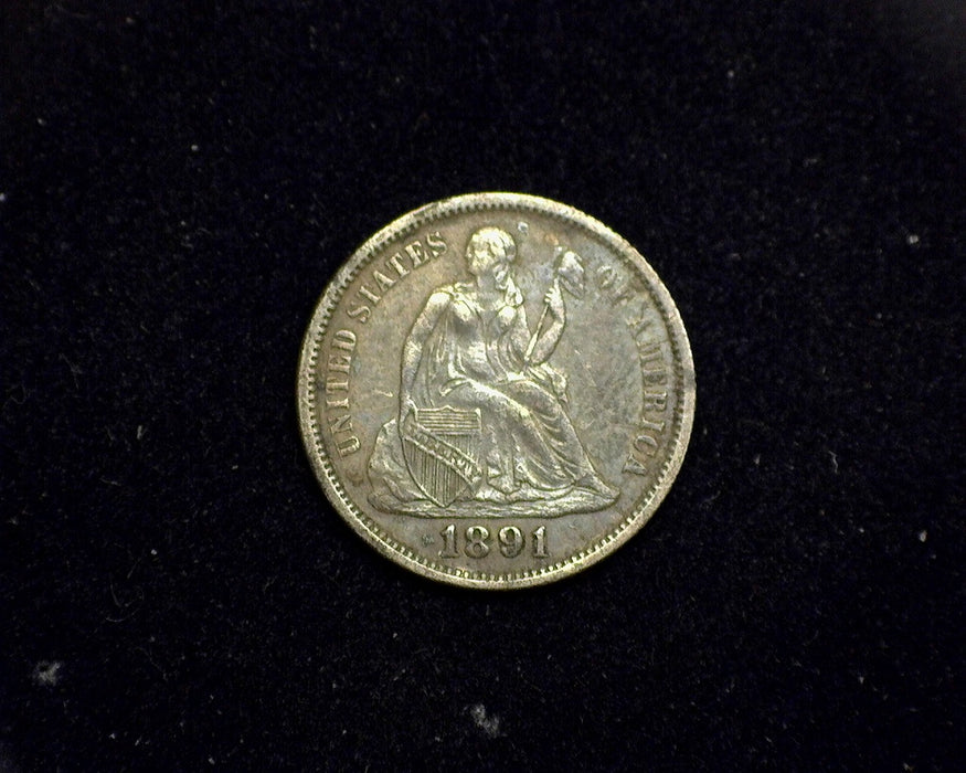 1891 Liberty Seated Dime XF - US Coin