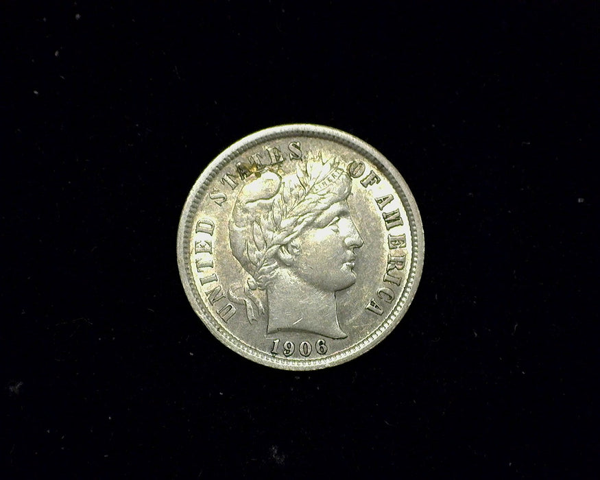 1906 D Barber Dime AU - US Coin