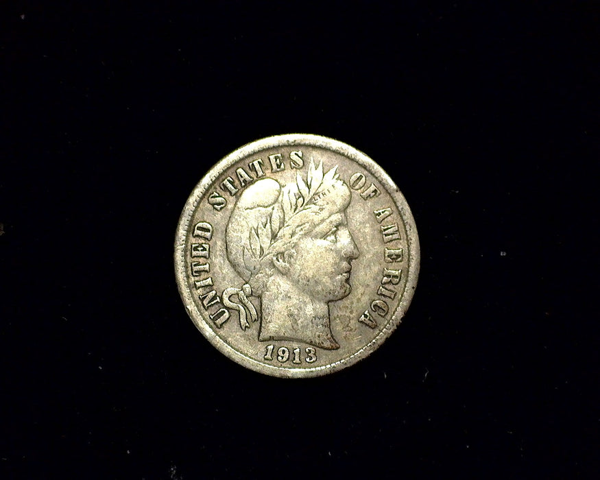 1913 Barber Dime F/VF - US Coin