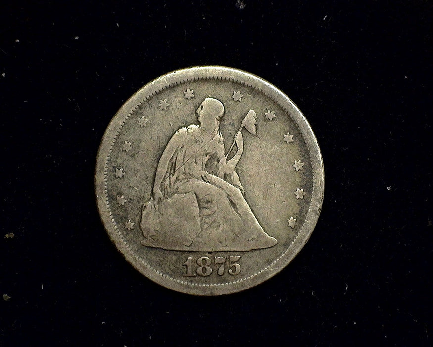 1875 S Liberty Seated Twenty Cents G - US Coin