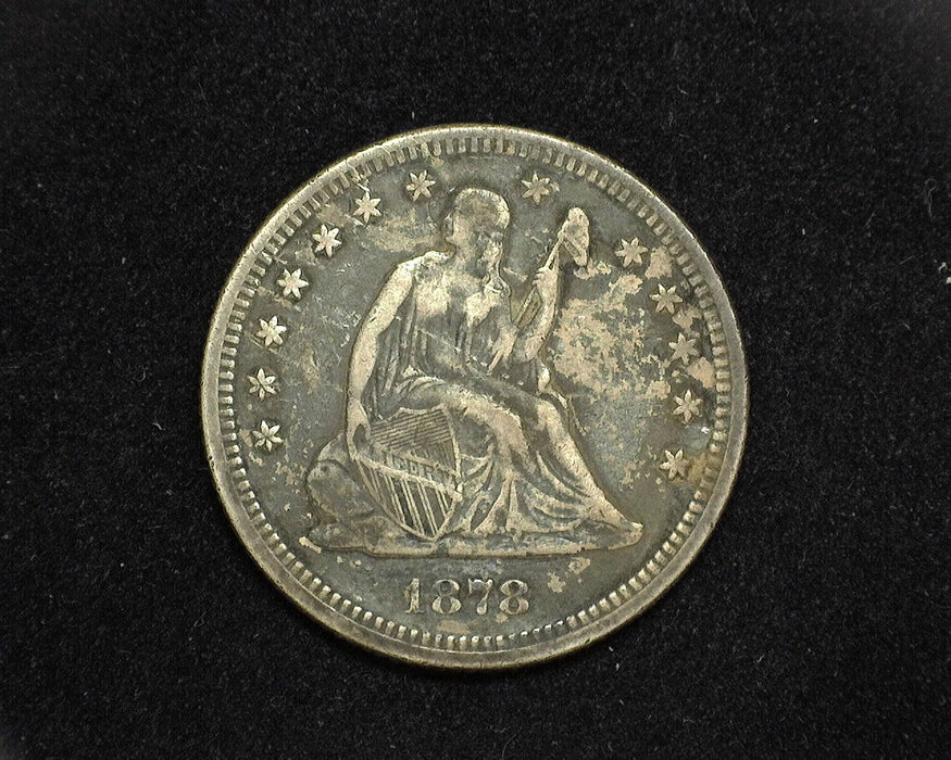 1878 Liberty Seated Quarter VF - US Coin