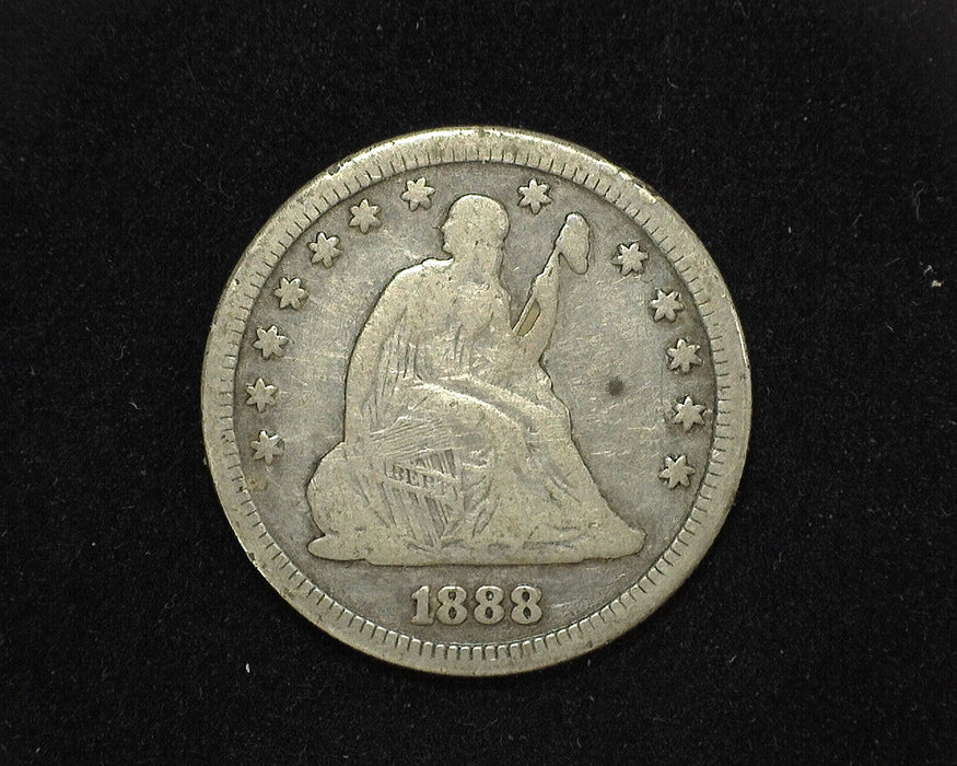 1888 S Liberty Seated Quarter VG - US Coin