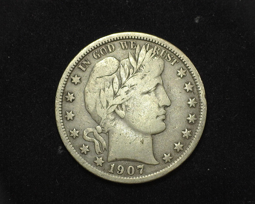 1907 S Barber Half Dollar F - US Coin