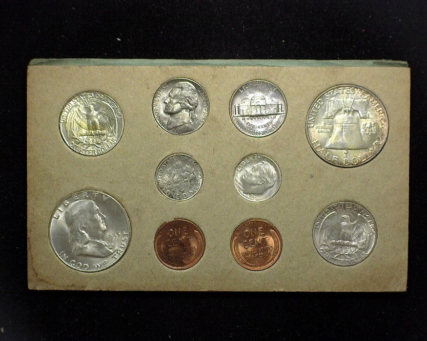 1953 Mint set in the original envelope and cardboards. Double coins from all the mints. Nice set beautifully toned. Nice set.