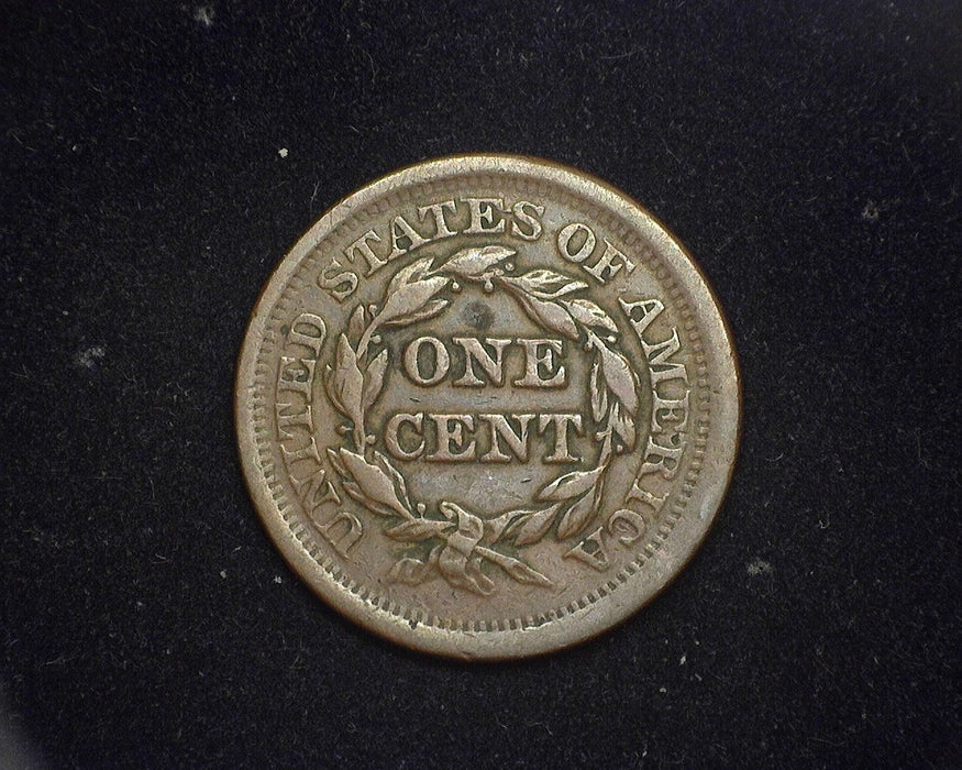 1852 Large Cent Braided Hair Cent VF - US Coin