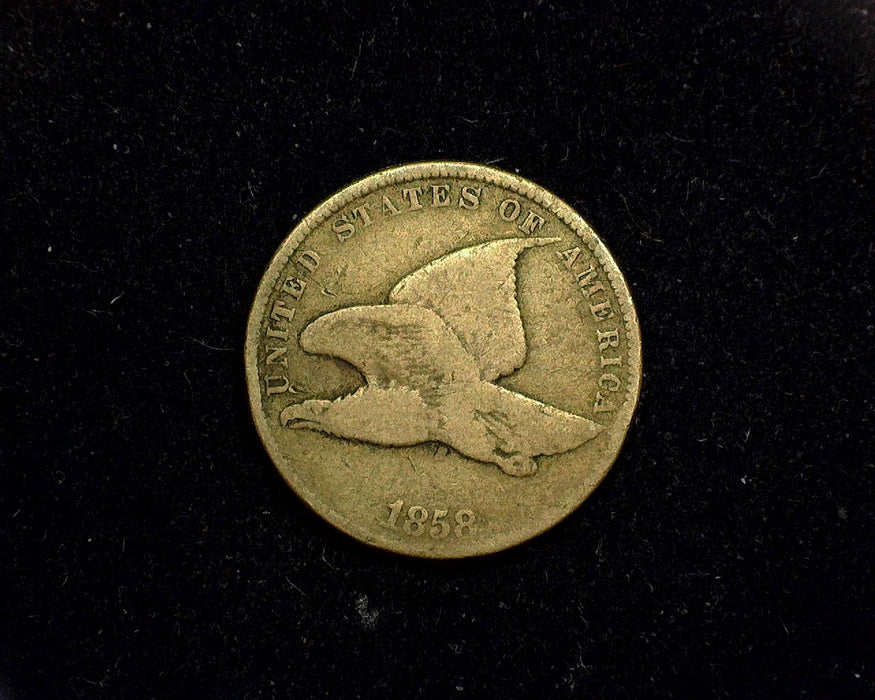 1858 Flying Eagle Cent G Small letters