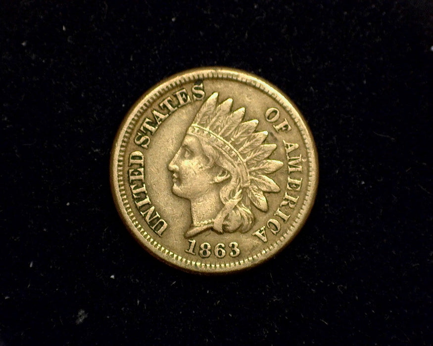 1863 Indian Head Cent F - US Coin