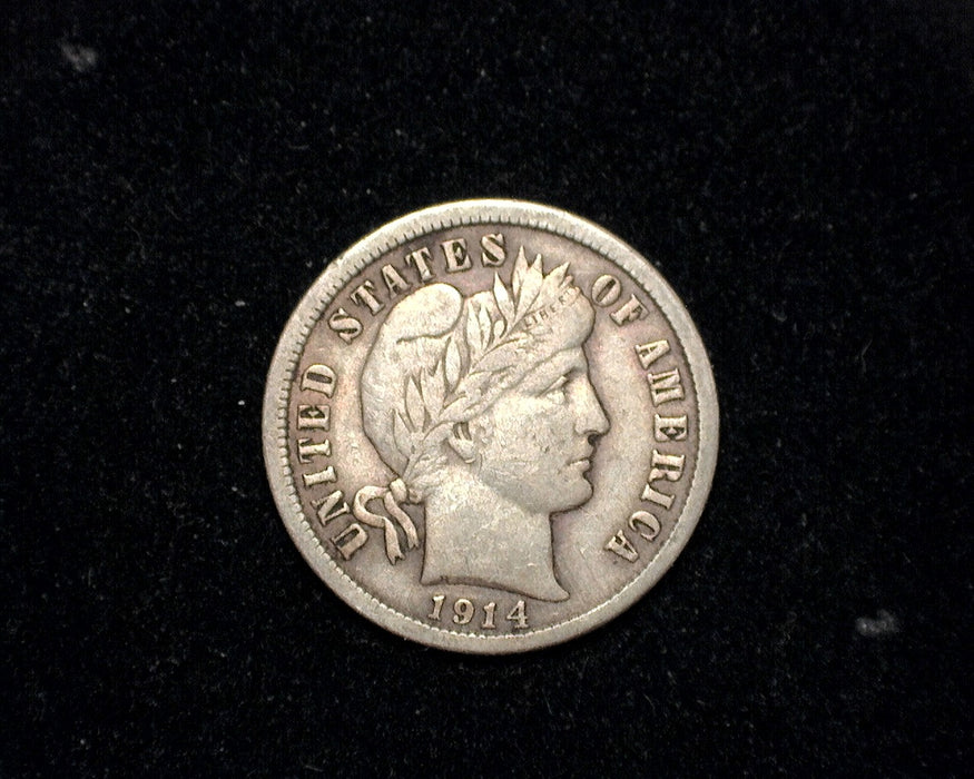 1914 Barber Dime F - US Coin