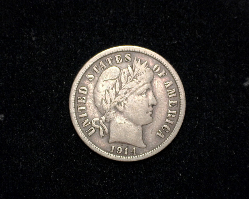 1914 Barber Dime F - US Coin