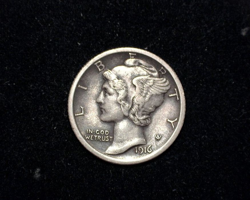 1916 Mercury Dime XF - US Coin