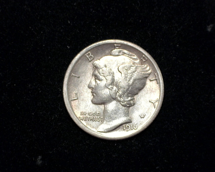 1916 Mercury Dime AU - US Coin