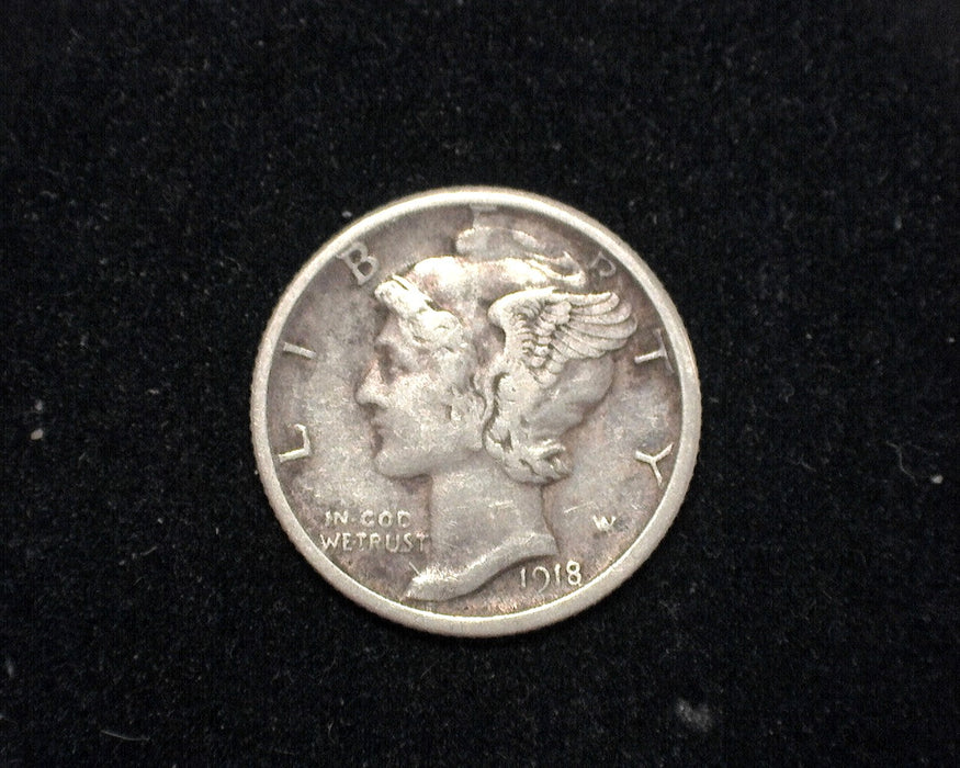 1918 S Mercury Dime VF - US Coin