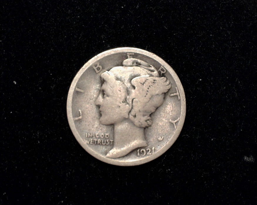 1921 Mercury Dime G - US Coin