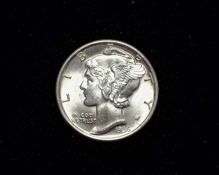 1936 S Mercury Dime BU MS-63 FSB - US Coin