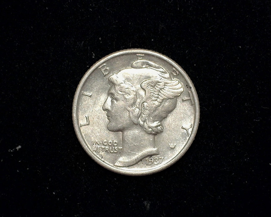 1937 Mercury Dime AU - US Coin