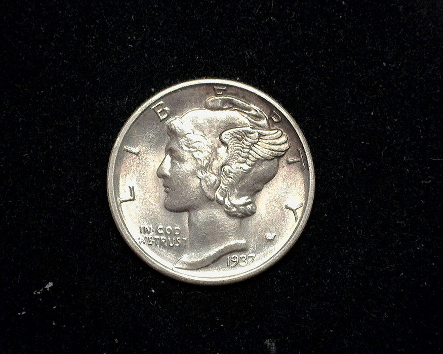 1937 D Mercury Dime BU MS-64 FSB - US Coin