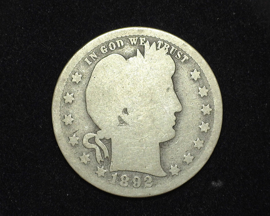 1892 S Barber Quarter AG - US Coin