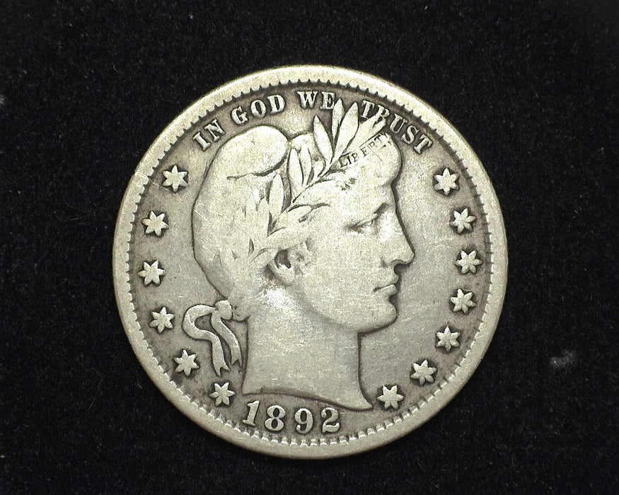 1892 Barber Quarter F - US Coin