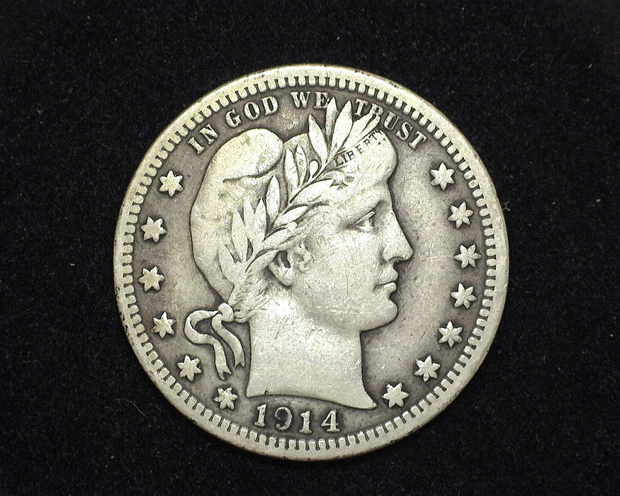 1914 Barber Quarter F - US Coin