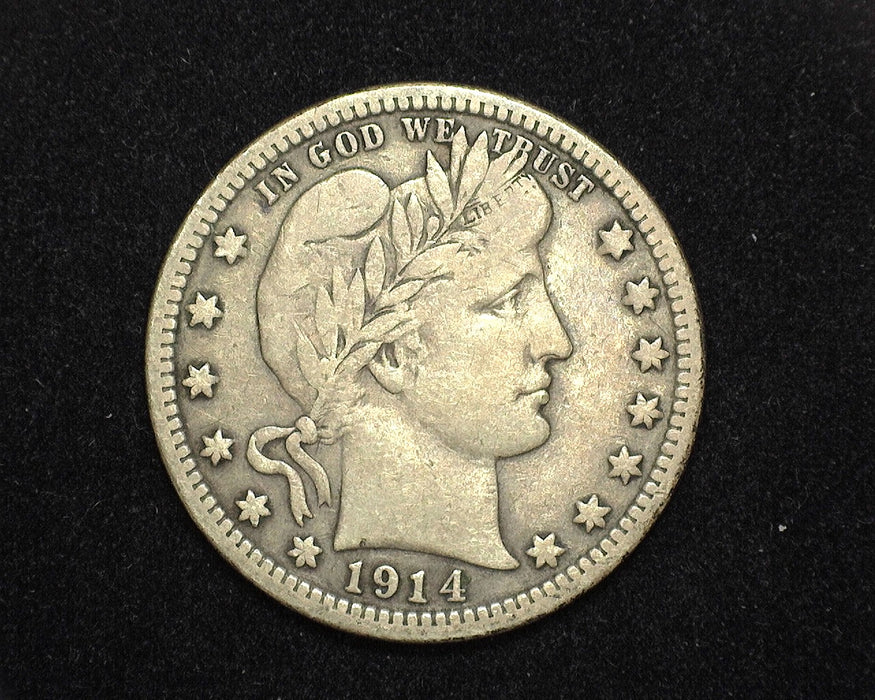 1914 Barber Quarter F - US Coin