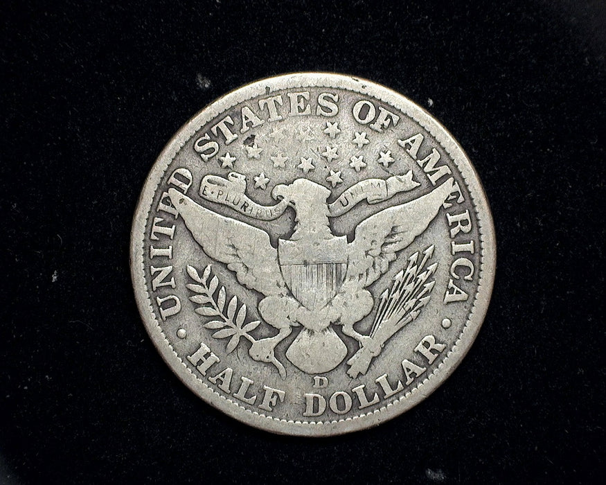 1907 D Barber Half Dollar VG - US Coin