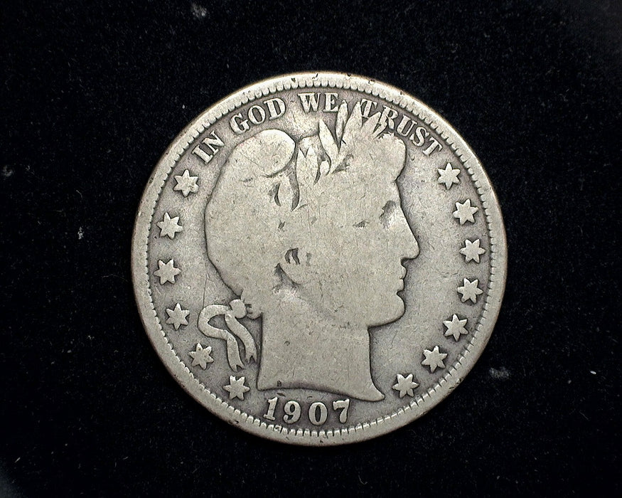 1907 D Barber Half Dollar VG - US Coin