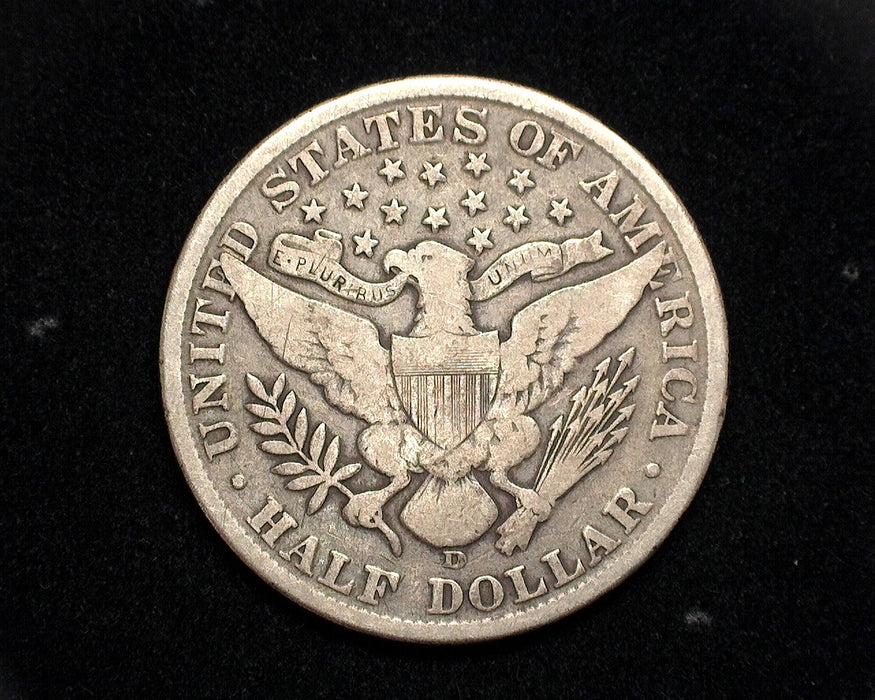 1913 D Barber Half Dollar VG+ - US Coin