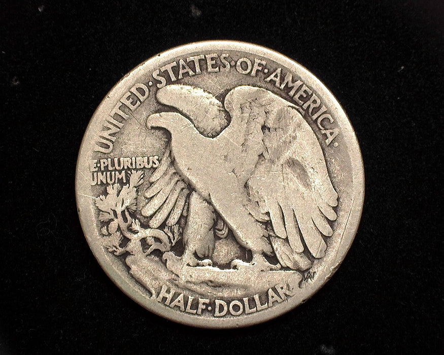 1916 D Walking Liberty Half Dollar VG Obverse. - US Coin