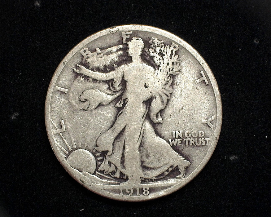 1918 D Walking Liberty Half Dollar VG - US Coin