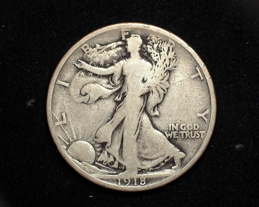 1918 S Walking Liberty Half Dollar VG - US Coin