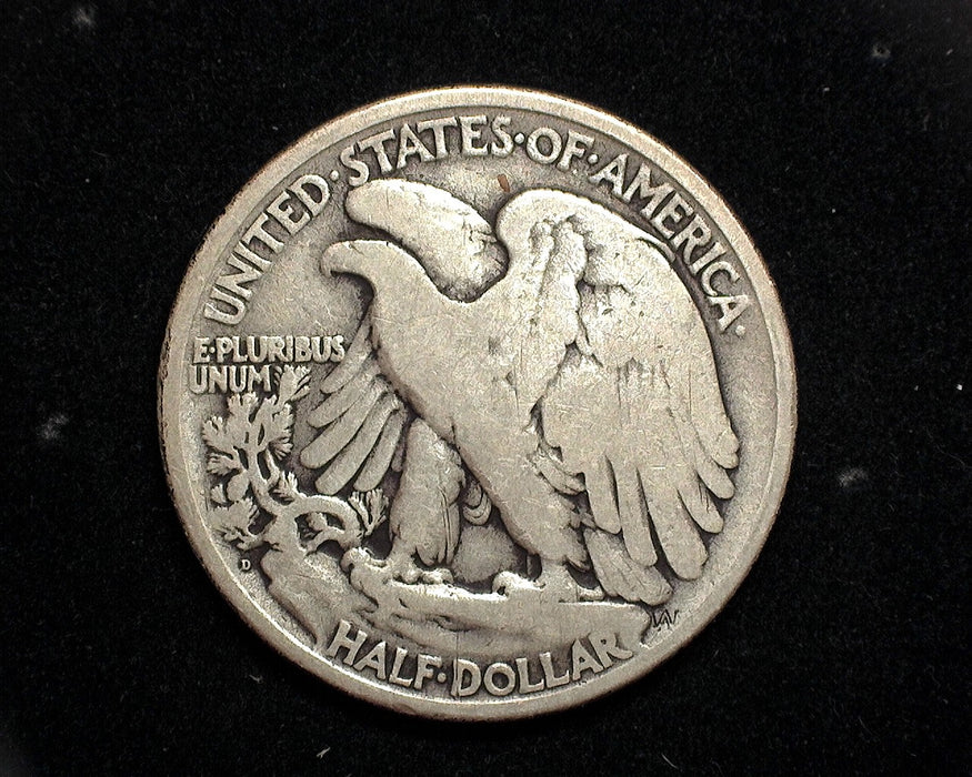 1919 D Walking Liberty Half Dollar VG - US Coin