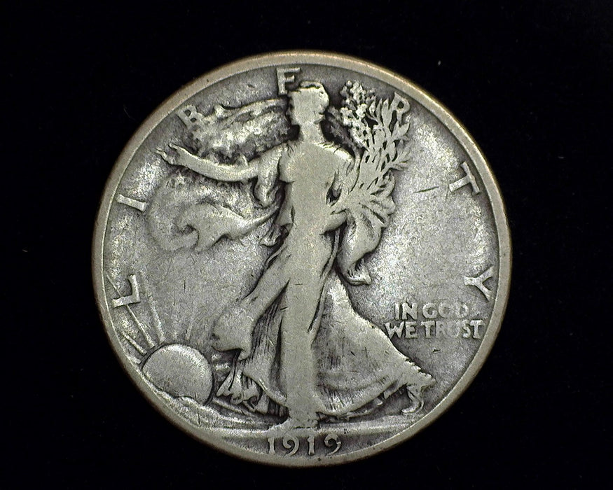 1919 S Walking Liberty Half Dollar F - US Coin