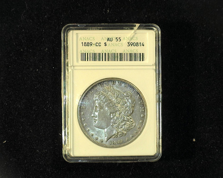 1889 CC Morgan Dollar AU 55 ANACS - US Coin