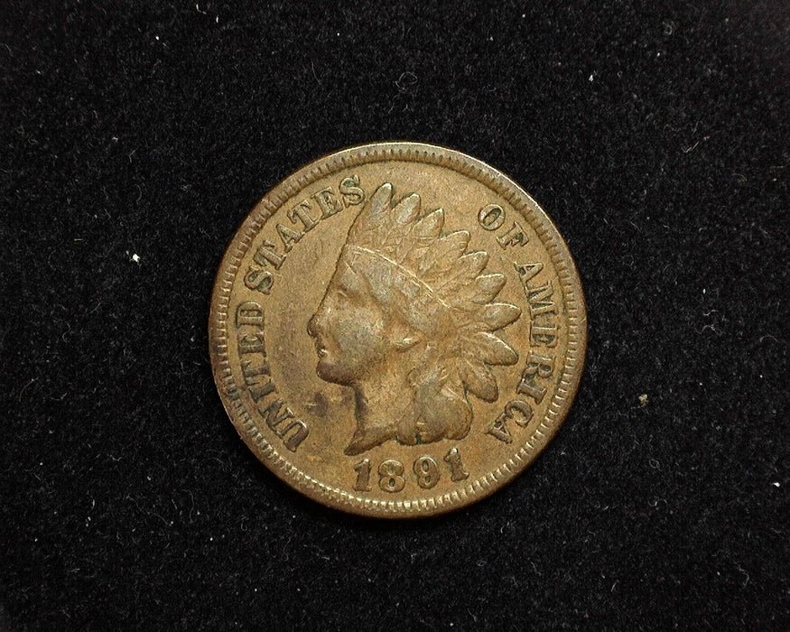 1891 Indian Head Cent F - US Coin