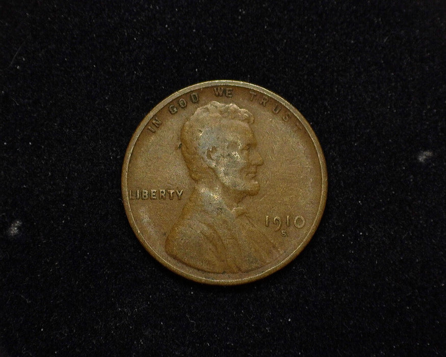 1910 S Lincoln Wheat Cent F - US Coin