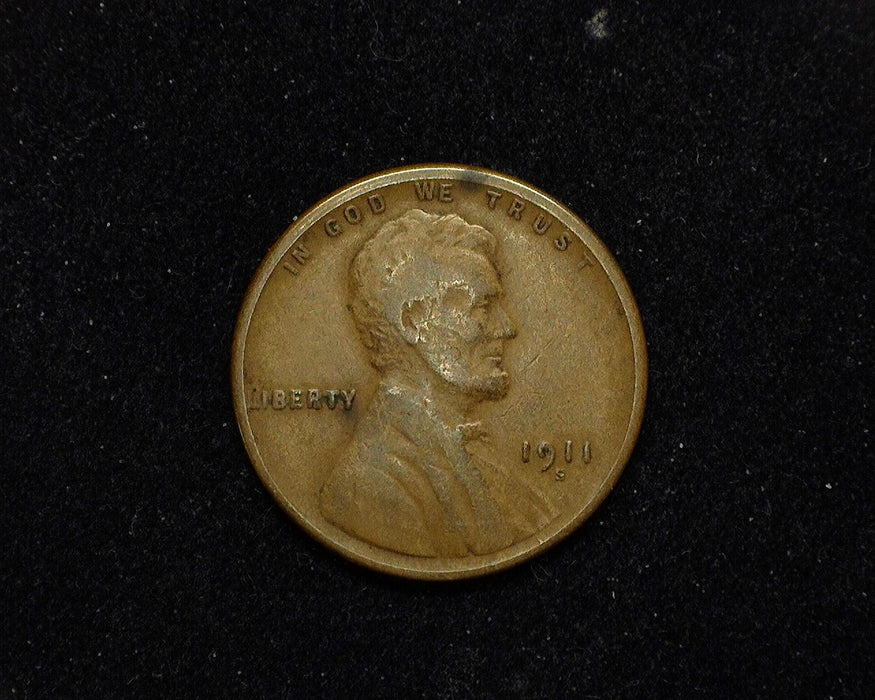 1911 S Lincoln Wheat Cent F - US Coin