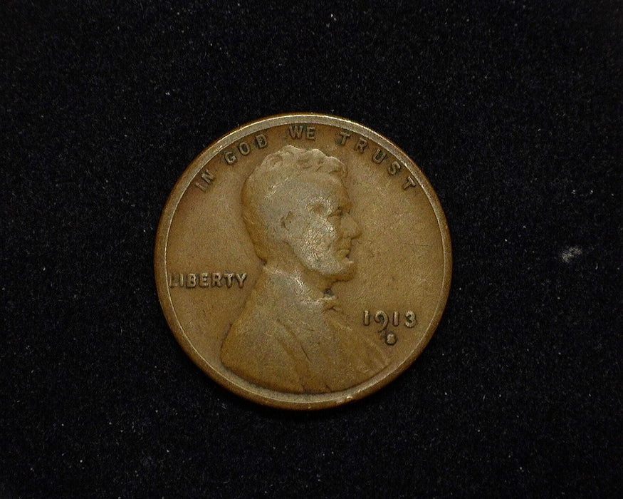 1913 S Lincoln Wheat Cent G/VG - US Coin