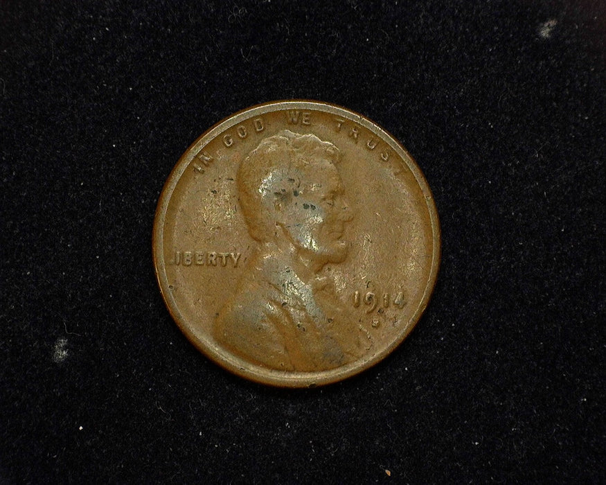 1914 S Lincoln Wheat Cent G Small marks - US Coin