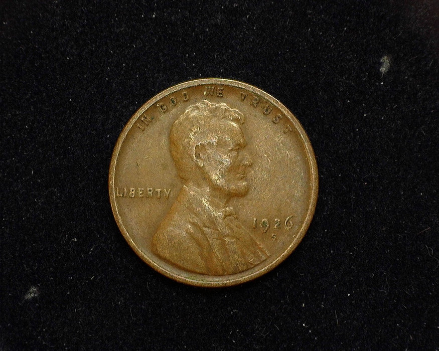 1926 S Lincoln Wheat Cent F - US Coin