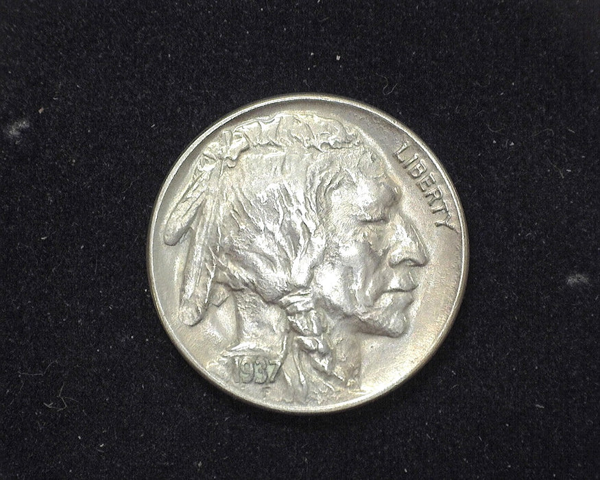 1937 D  Buffalo Nickel AU Three Leg - US Coin