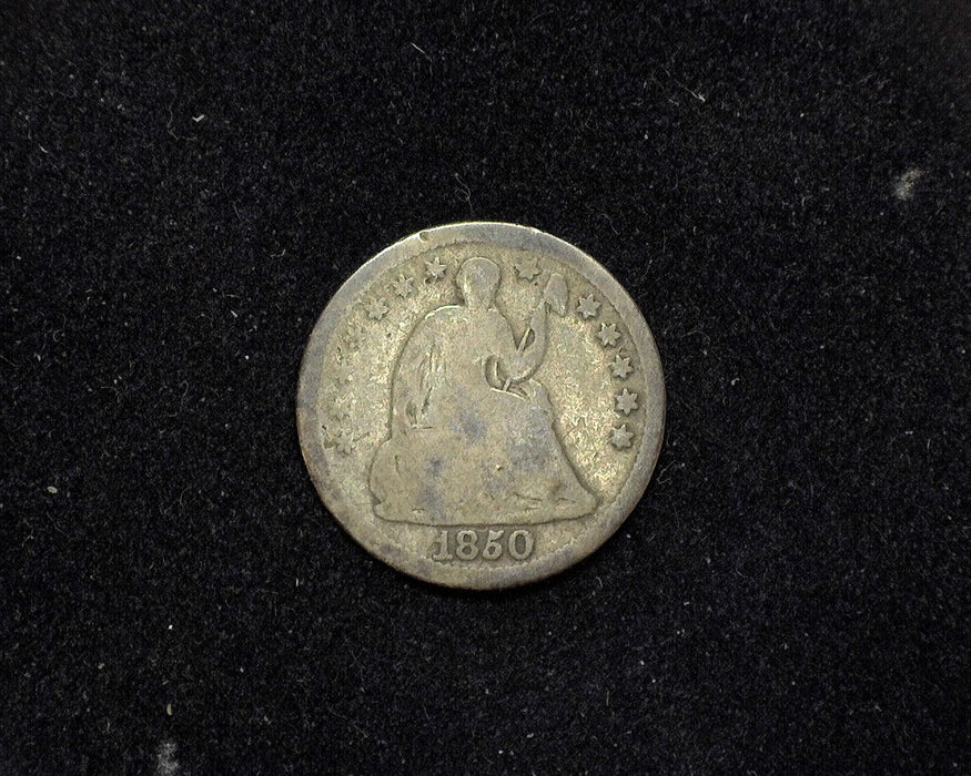 1850 Liberty Seated Half Dime AG/G - US Coin