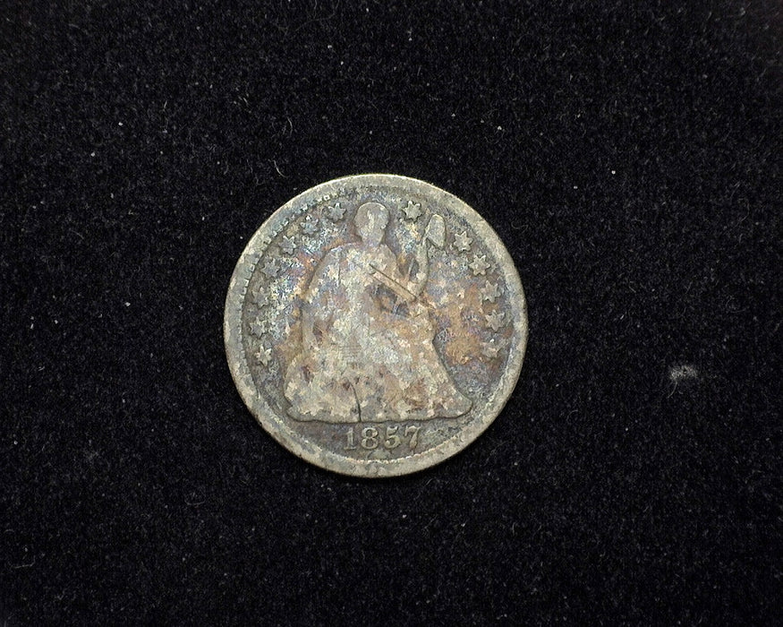 1857 Liberty Seated Half Dime G - US Coin