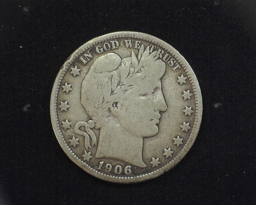 1906 D Barber Half Dollar VG - US Coin