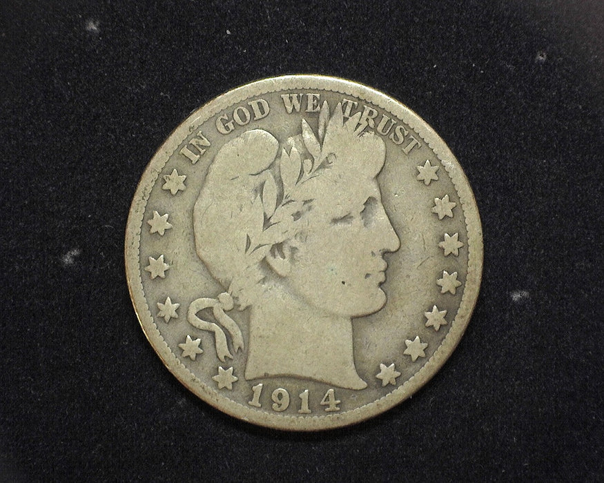 1914 S Barber Half Dollar VG - US Coin