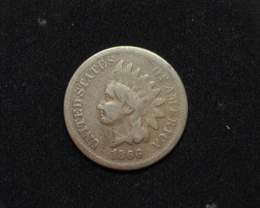 1866 Indian Head Penny/Cent VG - US Coin